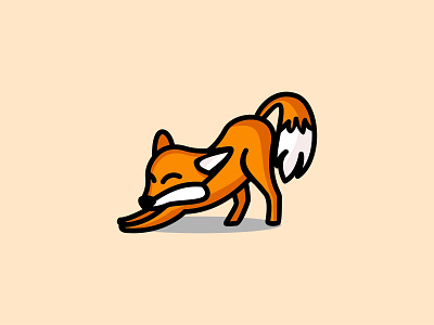 Fox Simple illustration animal brand branding design fox fox logo foxy icon illustration line logo mascot symbol vector