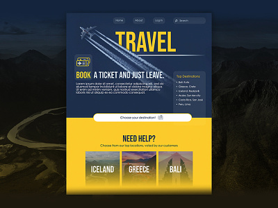 A Travel Booking Site - Helping users choose the best holidays adobe photoshop booking system design digital photoshop sketch sketchapp ui ui ux ui design web design website concept website design