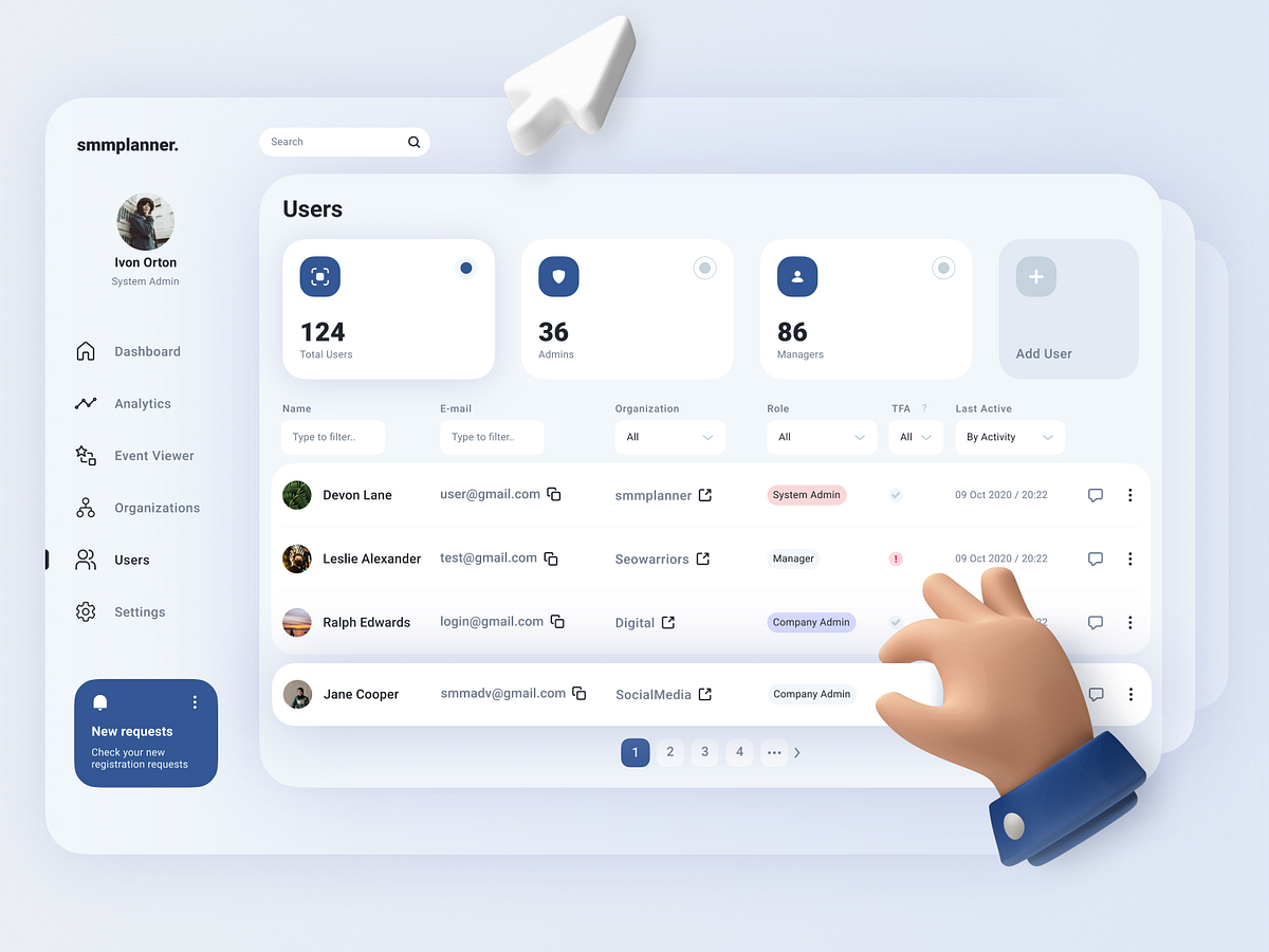 Browse thousands of User Management Dashboard images for design ...