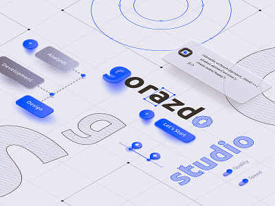 Gorazdo Studio Website Page branding illustration interface landing typography ui vector web