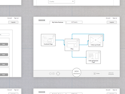 UX Wireframes: Planner