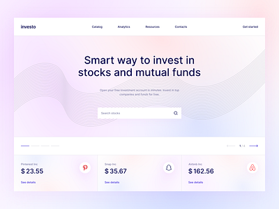 Investo / Landing page