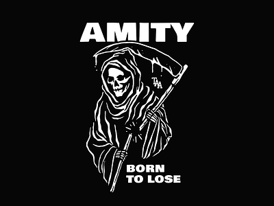 The Amity Affliction - Born To Lose design graphicdesign illustration logo reaper skull the amity affliction vector