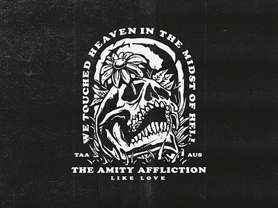 Skull - The Amity Affliction apparel clothing coffin design graphicdesign grave illustration logo skull vector