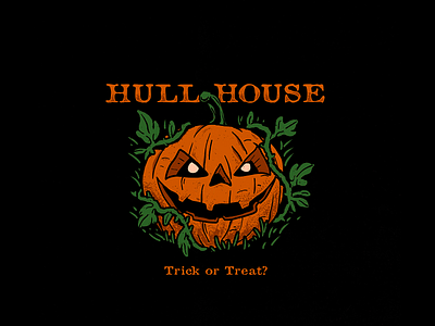 Pumpkin - Hull House branding clothing design graphic design graphicdesign hallowen illustration logo merch pumpkin vector