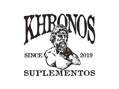 Khronos Suplementos apparel badge band brand branding clothing design graphic graphicdesign hardcore illustration lettering logo merch oldskool tattoo traditional tattoo typography vector vintage