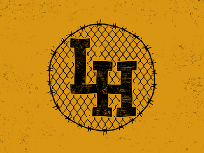 Lionheart Logo - LH apparel badge band brand branding clothing design graphic graphicdesign hardcore illustration lettering logo merch oldskool tattoo traditional tattoo typography vector vintage