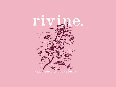 rivine - algo que o tempo te levou apparel badge band brand clothing design graphic graphicdesign hardcore illustration lettering logo merch oldskool skull tattoo traditional tattoo typography vector vintage