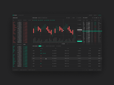 Сryptocurrency exchange clean crypto design flat ico ui web