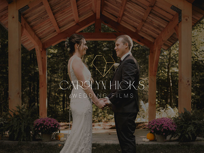 Carolyn Hicks - Wedding Films Ontario diamond logo elegant branding elegant logo logo luxury branding luxury logo wedding branding wedding logo wedding photography logo