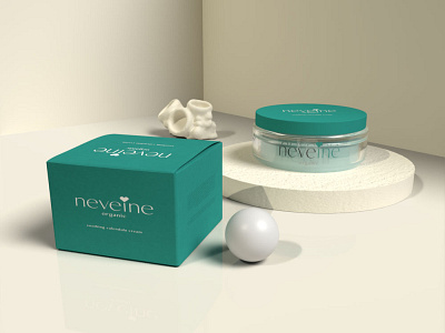 Neveine Organic - Product Packaging adobe dimension elegant packaging luxury packaging package design packaging design product design product pack product packaging product rendering skincare brand skincare packaging