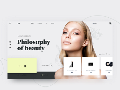 Beauty shop design beauty beautyshop designshop salon shop ui