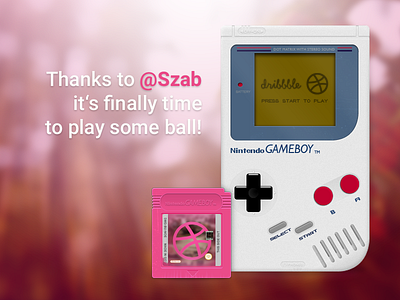 Time to play ball ball cartridge debut dribbble gameboy games nintendo pink play