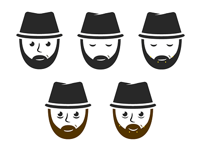 Avatars avatar beard hat simple