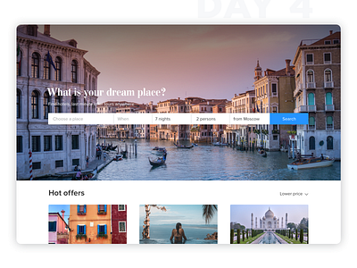 Travel agency website main page concept