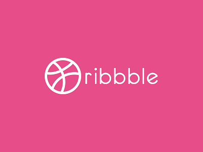 Dribbble design icon logo typography vector