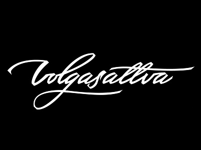Lettering logo for Volgasattva calligraphy customtype handlettering handtype lettering letteringbegginer letters logo script