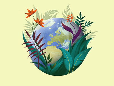World Environment Day climatechange earth enviroment fornature illustration illustrator nature saveearth savenature timefornature worldenvironmentday