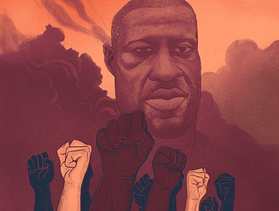 Justice For George blacklivesmatter equality fighters illustration justice justiceforgeorge racism