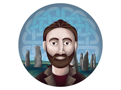 Charles beard celtic illustration photoshop