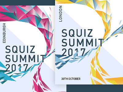 Squiz Summit 2017 branding colour event branding vectors graphic design programme cover