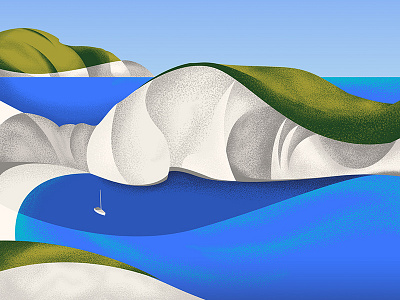 Navagio, Greece greece greek illustration landscape scene sea summer travel vector