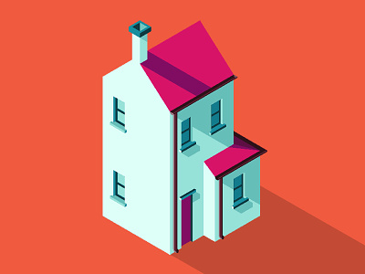 Isometric House 3d 3d art building building icon house illustration illustrator isometria isometric design isometric icons vector