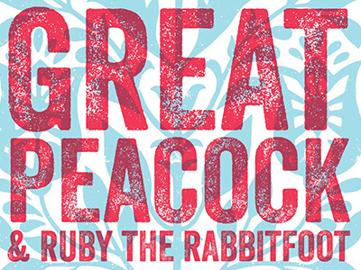 Great Peacock Gig Poster concert georgia theater gig poster great peacock music poster rock