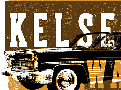Kelsey Waldon Gig Poster alabama car gig limo music poster print screen print southern