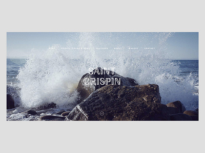 Saint Crispin Restaurant Melbourne design restraurant typography ui ux web website