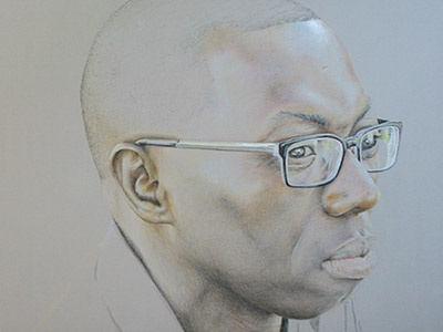 Kwaku Sm colored pencil drawing illustration pencil portrait prismacolor sketch