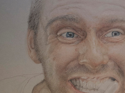 Teeth In Progress2 colored pencil drawing illustration pencil portrait prismacolor