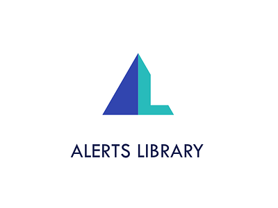 Alerts Library logo design logo