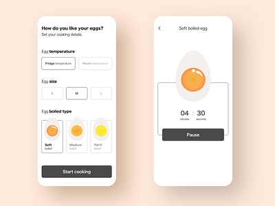 Egg Timer - DailyUI #014 014 app dailyui design eggs illustration ui ux