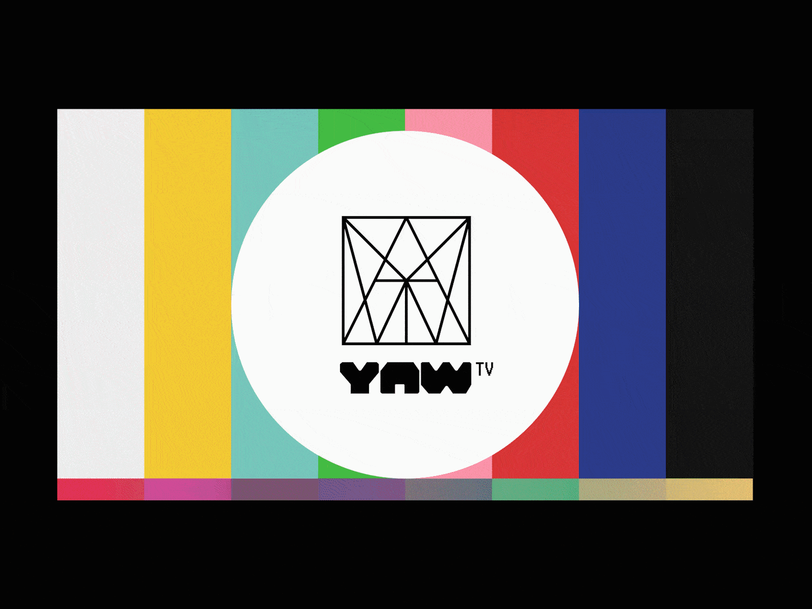 YAW TV identity (work in progress) brand design graphic design identity logo media type design wip yaw