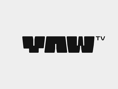 YAW TV branding design graphic design logo logo design type type design yaw