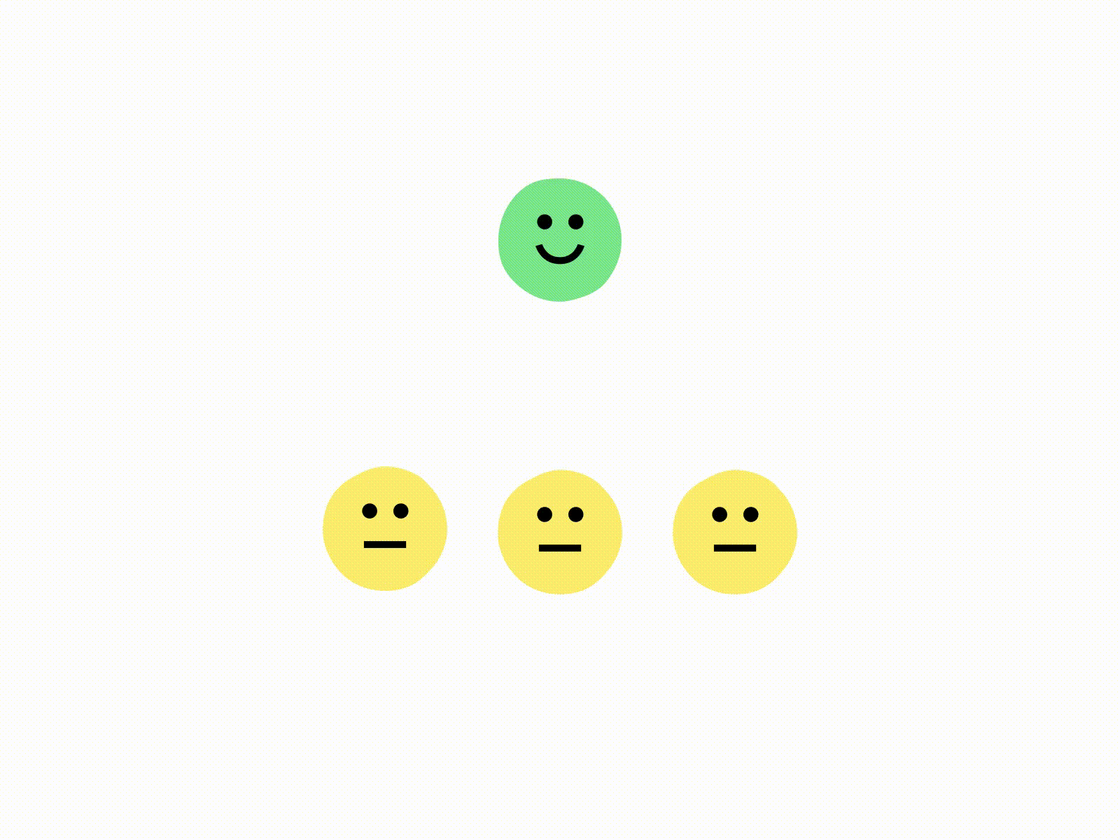 Customer satisfaction animation design figma gif graphic design illustration motion smiley smileys 😃