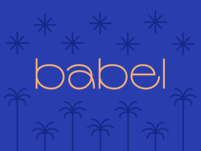 Babel babel branding figma graphic design lettering logo restaurant type type design