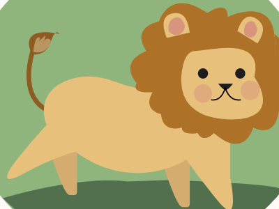 Brave Little Lion 2 illustration jungle lion the attic