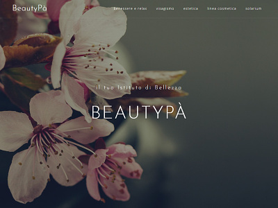 Web Site BeautyPà design interface digital design italia spa ui ux web web site responsive wellness
