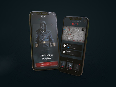 Hunt: Showdown - Mobile Companion App Concept app design esports gaming hunt showdown