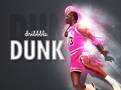 MJ Dribbble Dunk dunk rebound splash texture