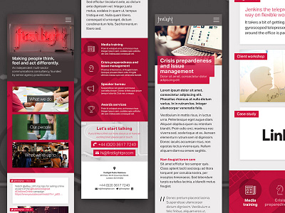 Firstlight Mobile mobile web design