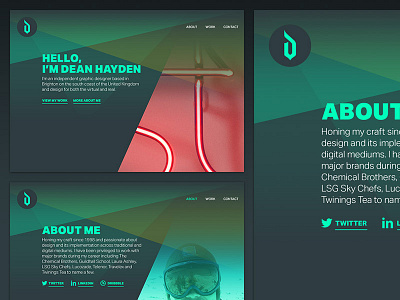 New portfolio site initial ideas portfolio web design