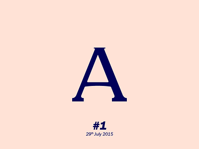 The letter "A" aletteraday letterform typography