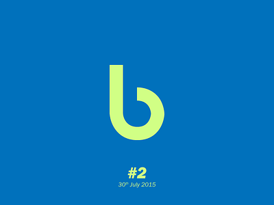 The letter "b" aletteraday letterform typography