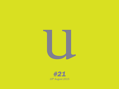 The letter "U"