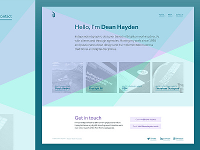 Second pass of home page portfolio web design