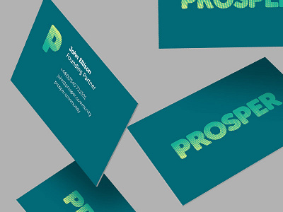 Prosper business cards branding business cards identity