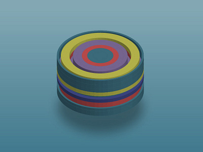 Spinning illustrator isometric